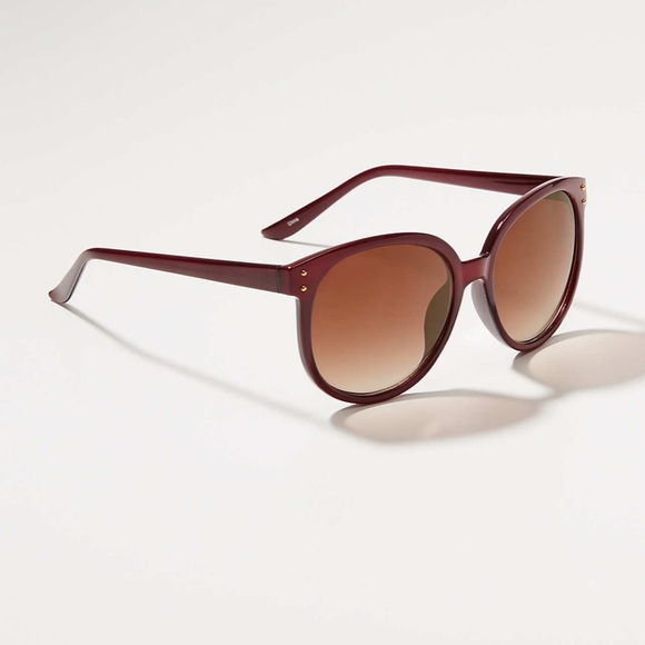 LOFT Accessories - LOFT Oversized Round Purple Sunglasses